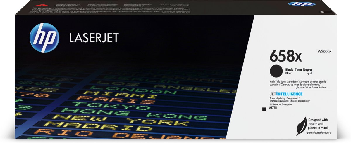 HP 658X originele high-capacity zwarte LaserJet tonercartridge