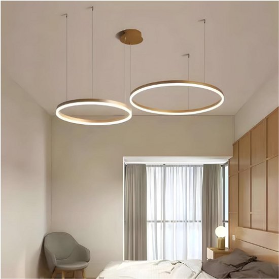 VETRULUS Moderne Kristallen LED Plafondlamp met 3 Gouden Ovalen, Opbouwlamp met Driekleurig Licht voor Slaapkamer, Keuken, Eetkamer, Gang en Hal VETRULUS Moderne Kristallen LED Plafondlamp met 3 Gouden Ovalen, Opbouwlamp met Driekleurig Licht voor Slaapkamer, Keuken, Eetkamer, Gang en Hal