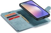 Bookcase hoesje CaseMania pour Samsung Galaxy A26 - Aqua uni - Similicuir - Design magnétique amovible 2 en 1
