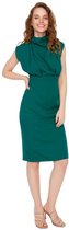 Trendyol Robe de Basis standard à col montant pour femme