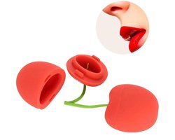 Hete kersvormige lipvergrotende versterker Siliconen draagbaar | Lipverbetering voor vollere lippen | Schoonheidstool