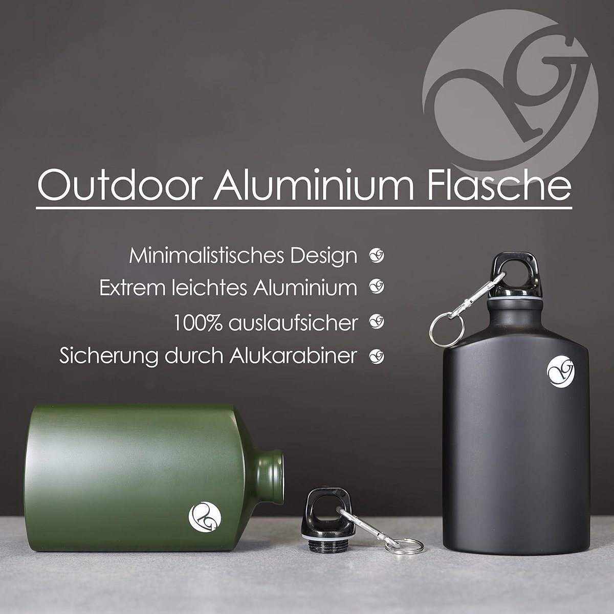 Drinkfles 500 aluminium klikdop 0,6 liter kind blauw