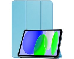 Hoesje Geschikt voor Apple iPad A16/A18 (2025/2026) - 11 inch (11e & 12e generatie) - Dun & Stevig - Trifold Bookcase - Hard Cover - Hardcover Book Case - Tablet Hoes - Lichtblauw