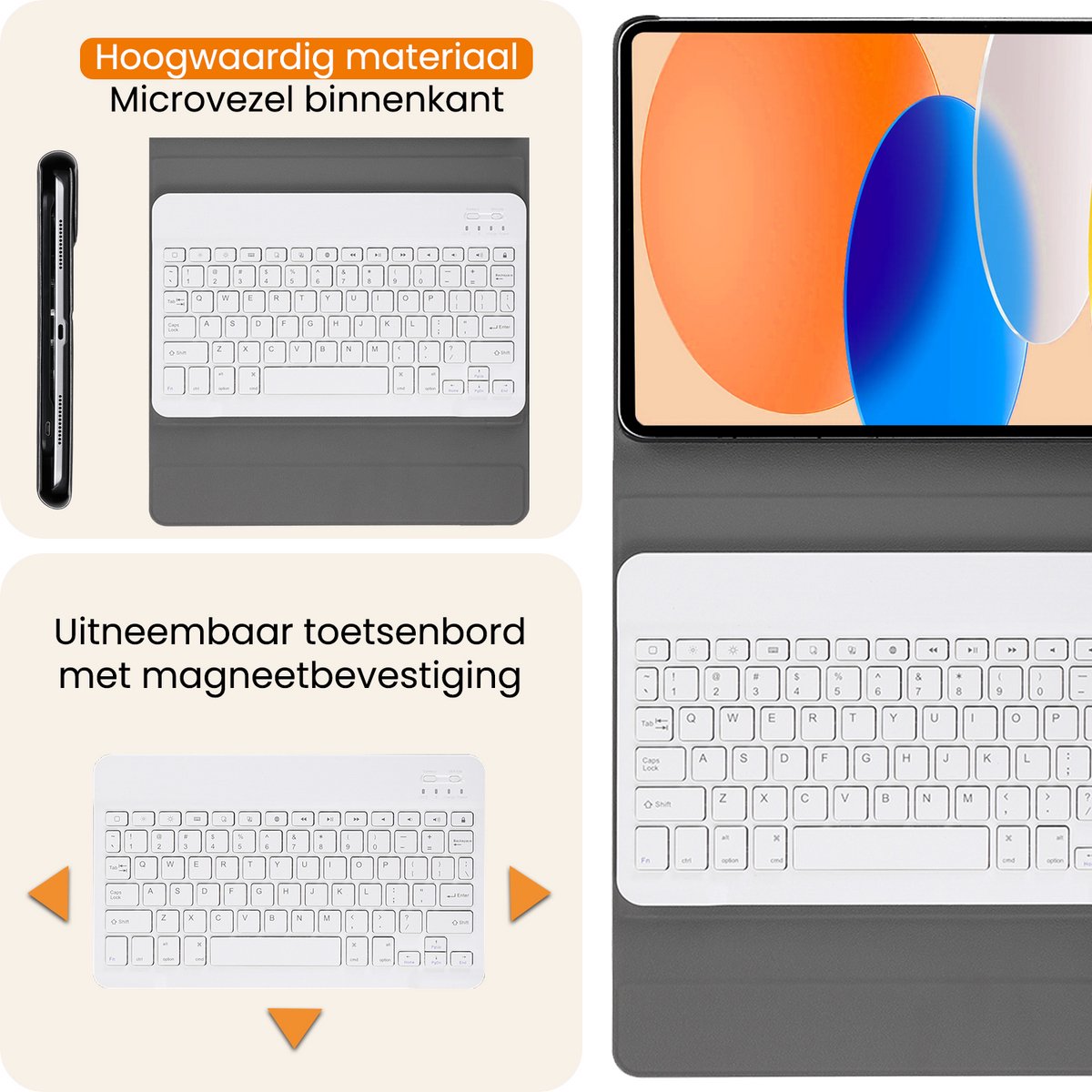 Hoesje - Geschikt voor Apple iPad A16/A18 (2025/2026) - 11 inch (11e & 12e generatie) - Keyboard Book Cover - Toetsenbord Case - Hoes - Rosé goud — cadeau in Telefoon & Tablet - foto 5