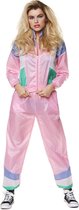 Karnival Costumes Fout Trainingspak 90's Dames Carnaval Verkleedkleren Volwassenen Carnavalskleding Dames Foute Party - Polyester - Roze - Maat L - 2-Delig Jasje/Broek