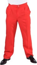 Magic By Freddy's - Circus Kostuum - Universele Rode Pantalon Theater Man - rood - Large - Carnavalskleding - Verkleedkleding