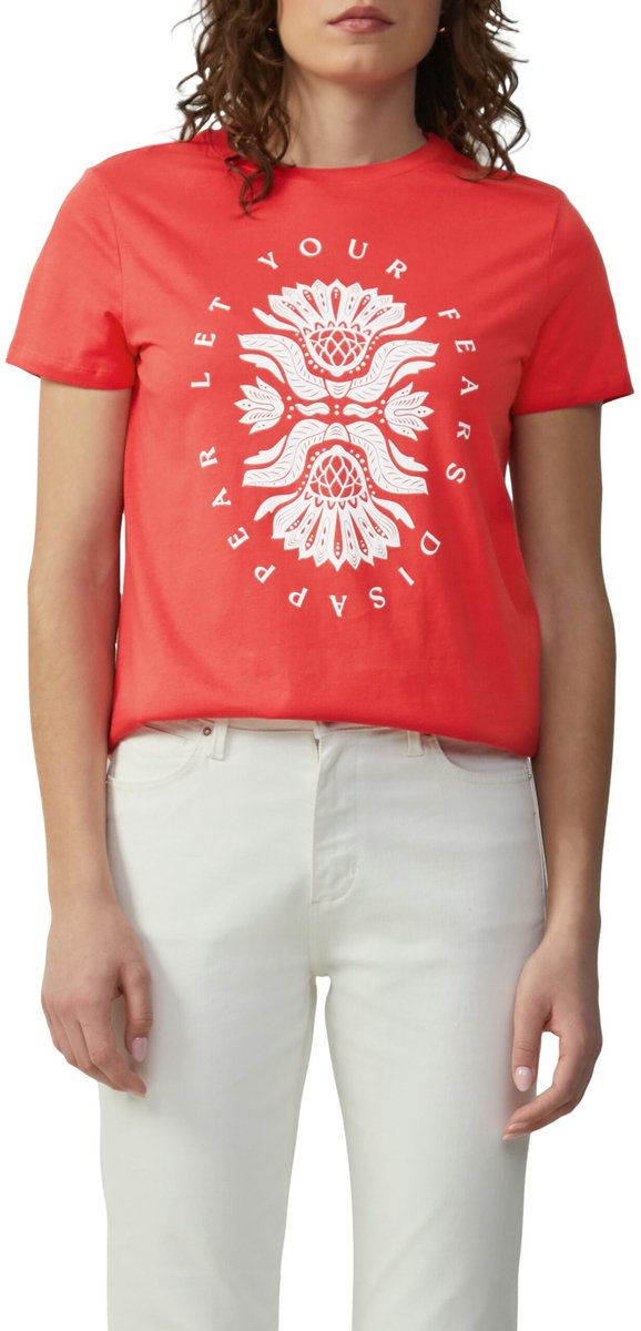 Q/S designed by - T-shirt - Maat S - Vrouwen - 31D1 RED -