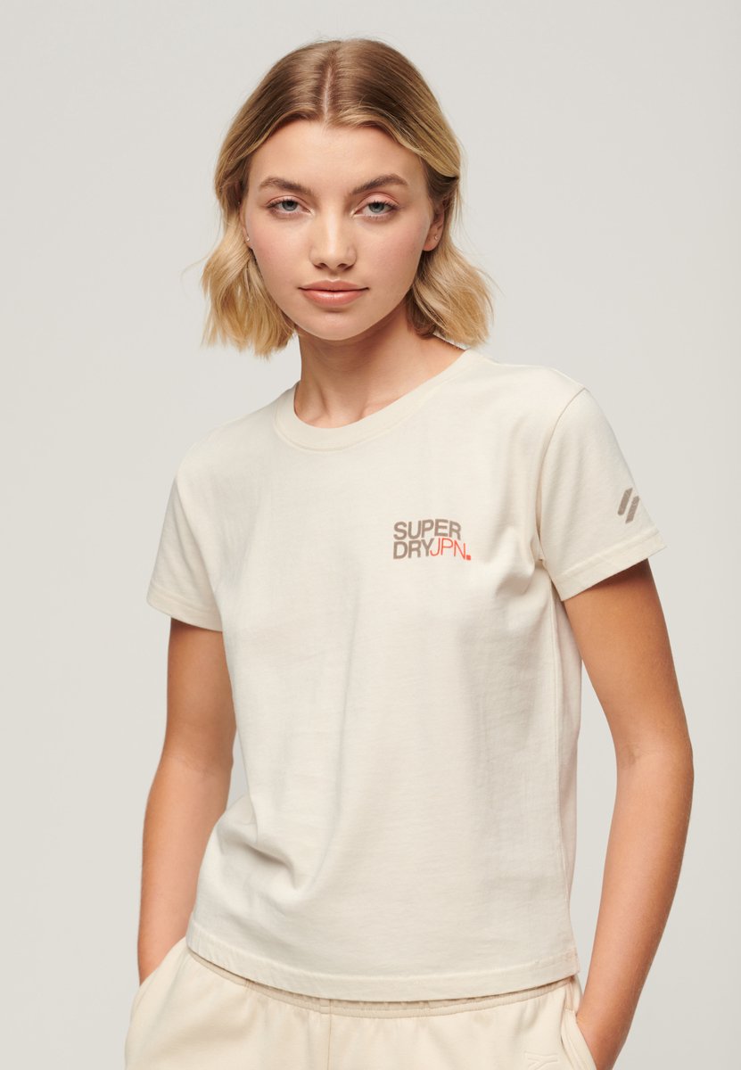 Superdry Aansluitend Sportswear T-shirt met logo Dames T-shirts Wit