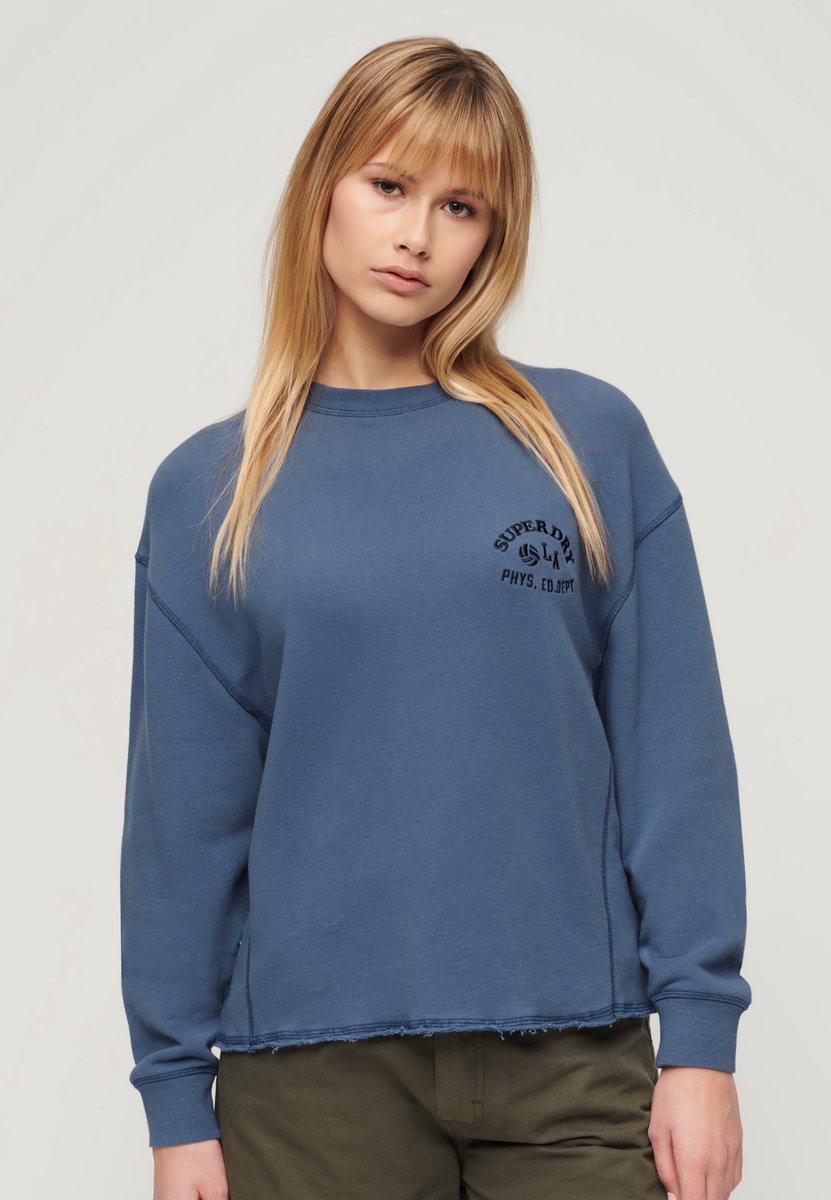 Superdry Athletic ssential sweatshirt Dames Truien Blauw