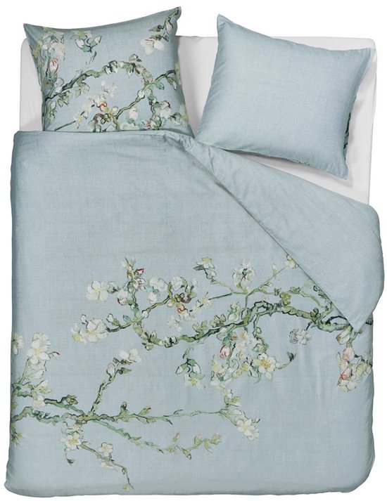 dekbedovertrek Beddinghouse x Van Gogh Museum Blossom - Double - 200x200/220 - Blauw Grijs