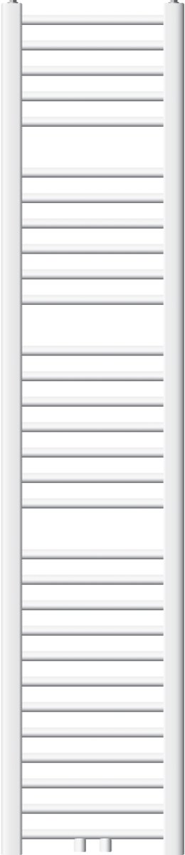 Badkamer radiator middenaansluiting 300x1800 mm wit recht incl. montagemateriaal LuxeBath