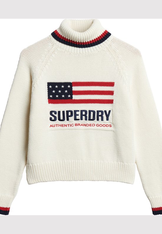 Pull Femme Superdry AMERICANA ROLL NECK KNIT - Taille S