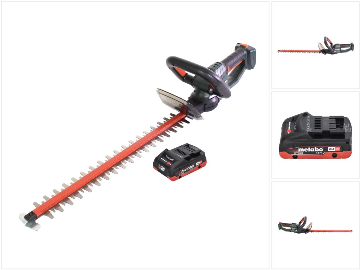 Metabo HS 18 LTX 55 accu heggenschaar 18 V 53 cm + 1x accu 4.0 Ah - zonder oplader