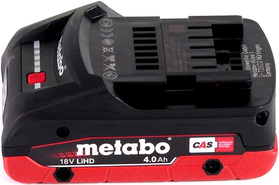 Metabo Power 160-5 18 LTX BL OF accucompressor 18 V 8,0 bar borstelloos + 1x LiHD accupack 4,0 Ah + lader — afbeelding 4