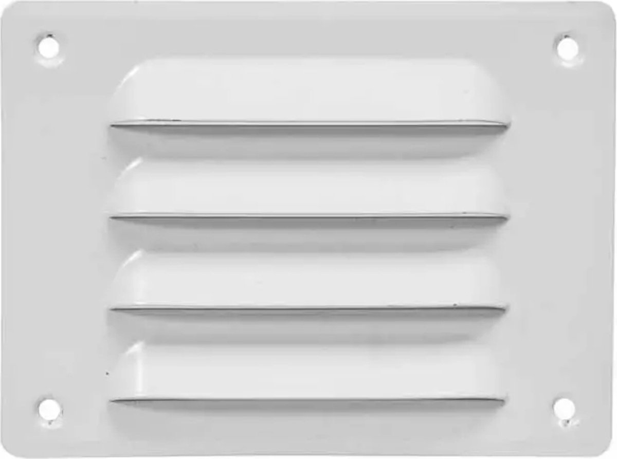 Europlast metalen sleufrooster rechthoekig wit 140 x 105mm - MR14105