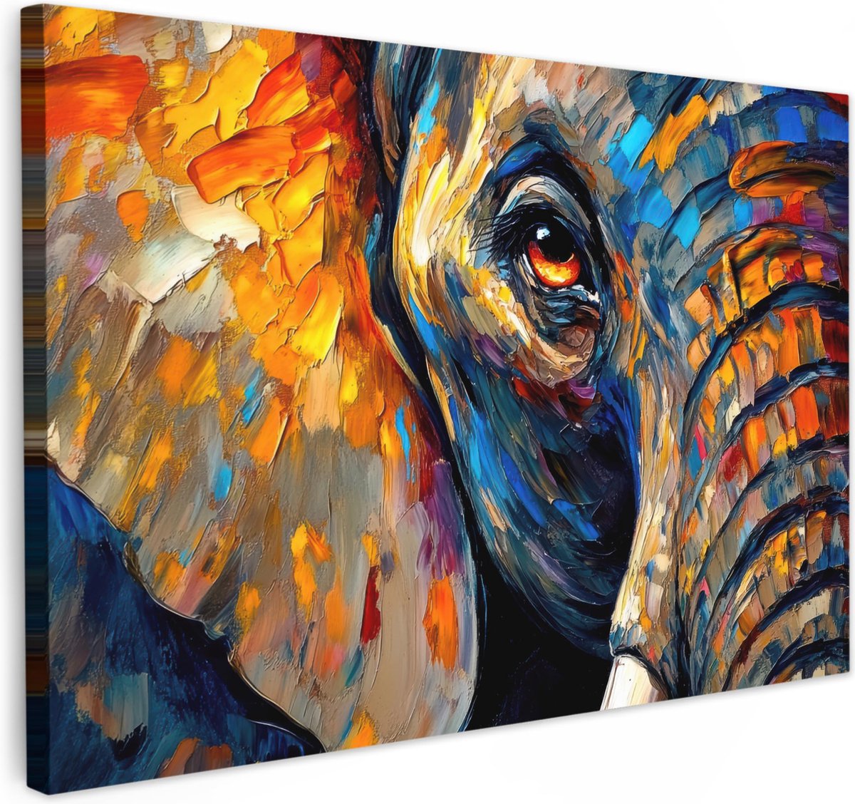La'Moussawi ® Imposante Canvas Wanddecoratie met Dierenprint voor Elke Kamer