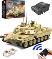 Mould King - Challenger WW2 Army RC Tank | Radiografisch bestuurbare auto | City leger bouwpakketten | Classic creator modelbouw | Compatibel met lego sluban mega bloks | Technische ideas speelgoed voor kinderen & volwassenen | 1129 bouwstenen