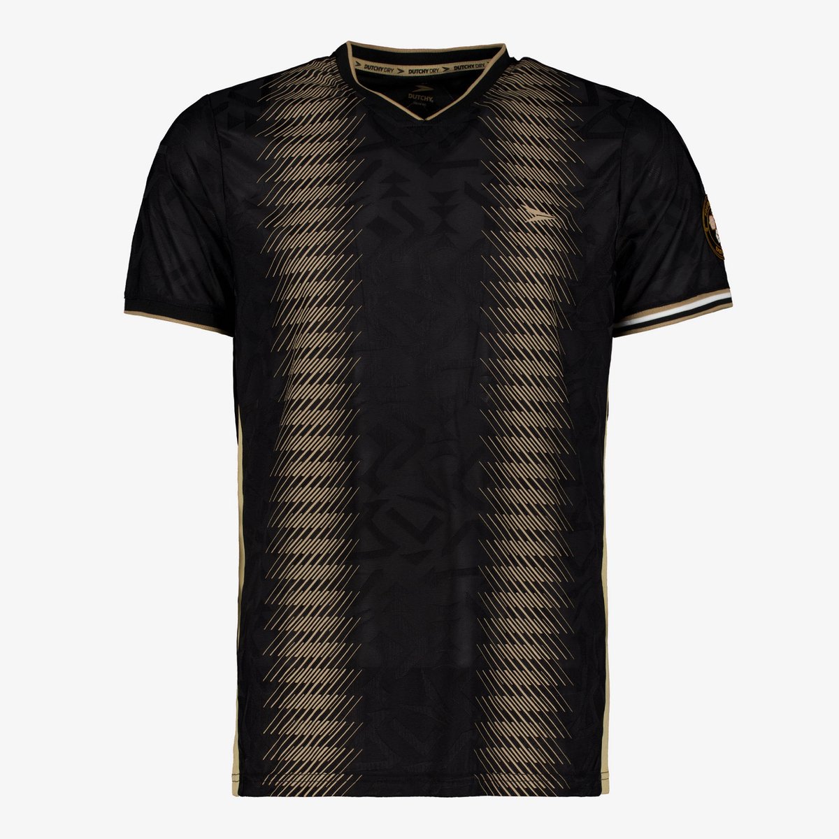 Dutchy Dry heren voetbal T-shirt zwart - Maat XL