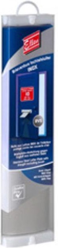 Volet coupe-vent pour boîte aux lettres Ellen - Inox - Avec abattant - 340x84 mm