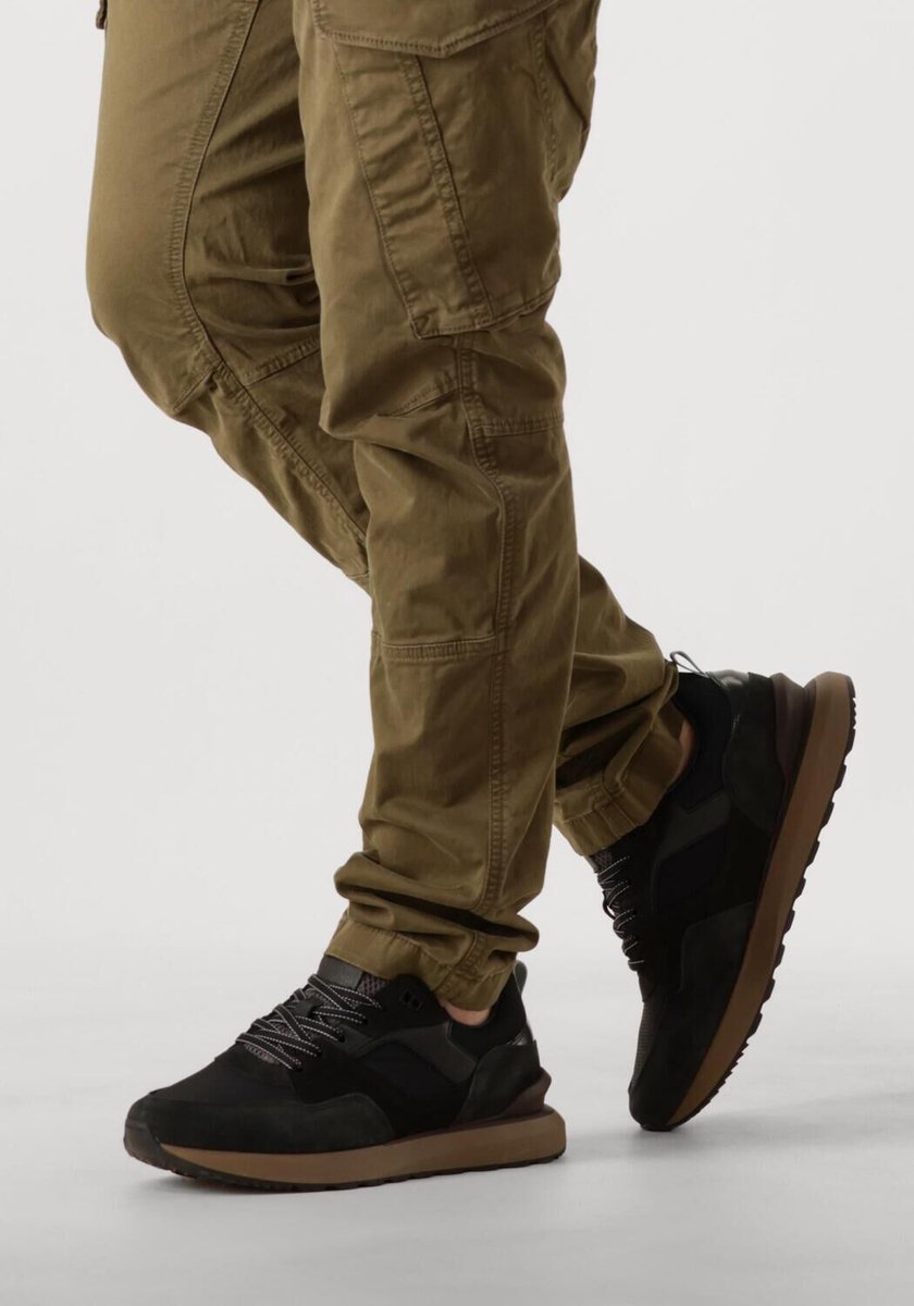 CLAY 13833 Sneakers - Nubuck - Heren - Zwart - Maat 41