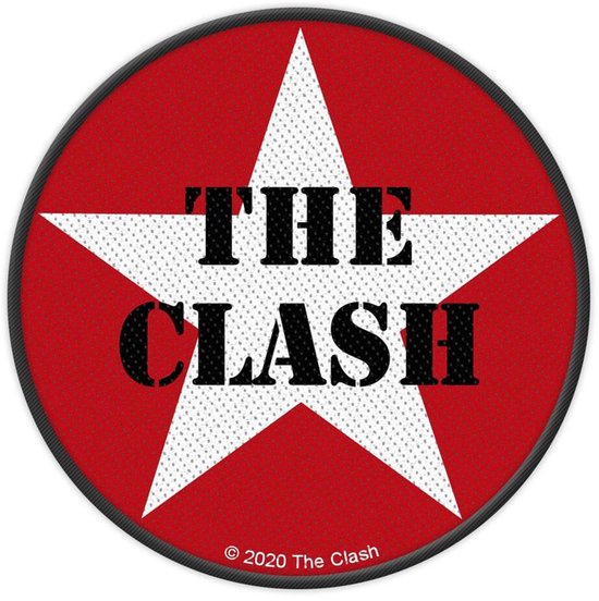 The Clash Military Logo Unisex Patch - rood/zwart/wit - Standard