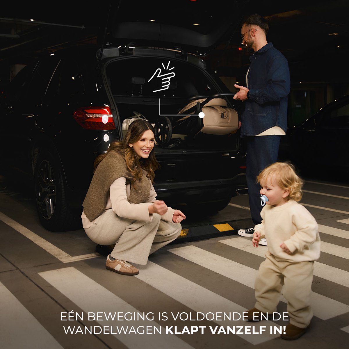 Kinderkraft LOOM Buggy – Lichtgewicht & Compact – Automatisch Inklapbaar – Verstelbare Rugleuning – Zwart – foto 4