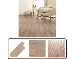 vidaXL PVC Vloerplanken Bruin Eiken - 5,21 m² Pvc Vloeren - Pvc Vloerplanken - Bruine Houten Vloer - Laminaat Look - Zelfklevende Vloer