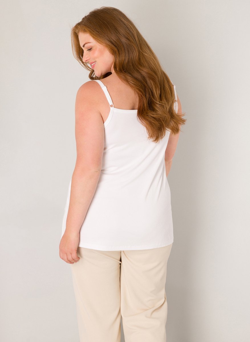 BASE LEVEL CURVY Alexa Top - White - maat 0(46)