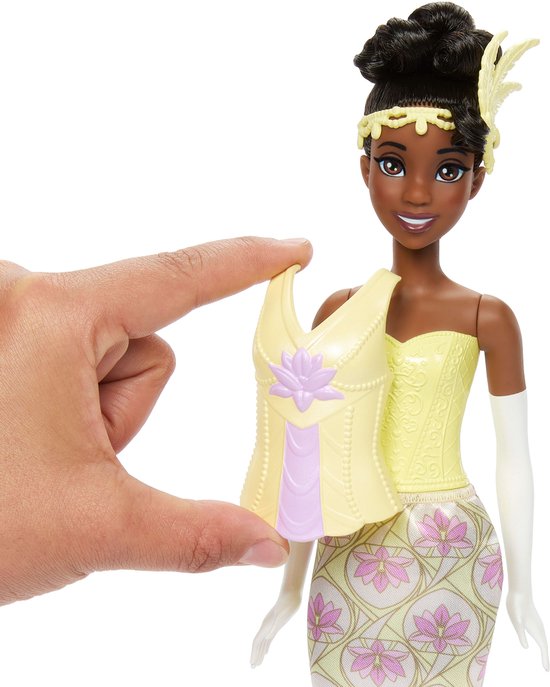 Disney Princess Tiana 2-in-1 Stories Fashion Doll, Modepop, Vrouw, 3 jaar, Meisjes, 292 mm, 40 g van Merkloos — afbeelding 3