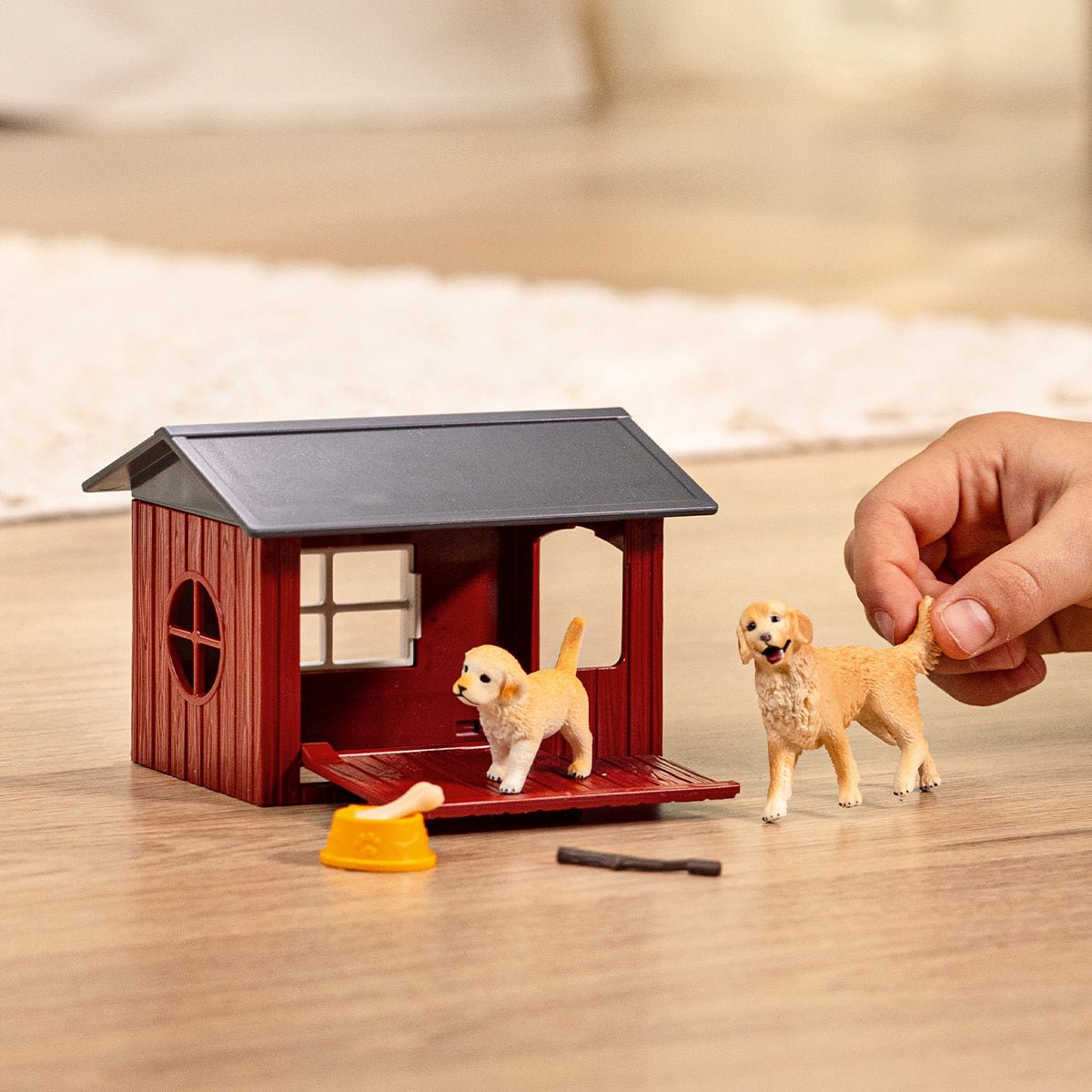 schleich FARM WORLD - Hondenhok met golden retrievers - 42722 — afbeelding 5