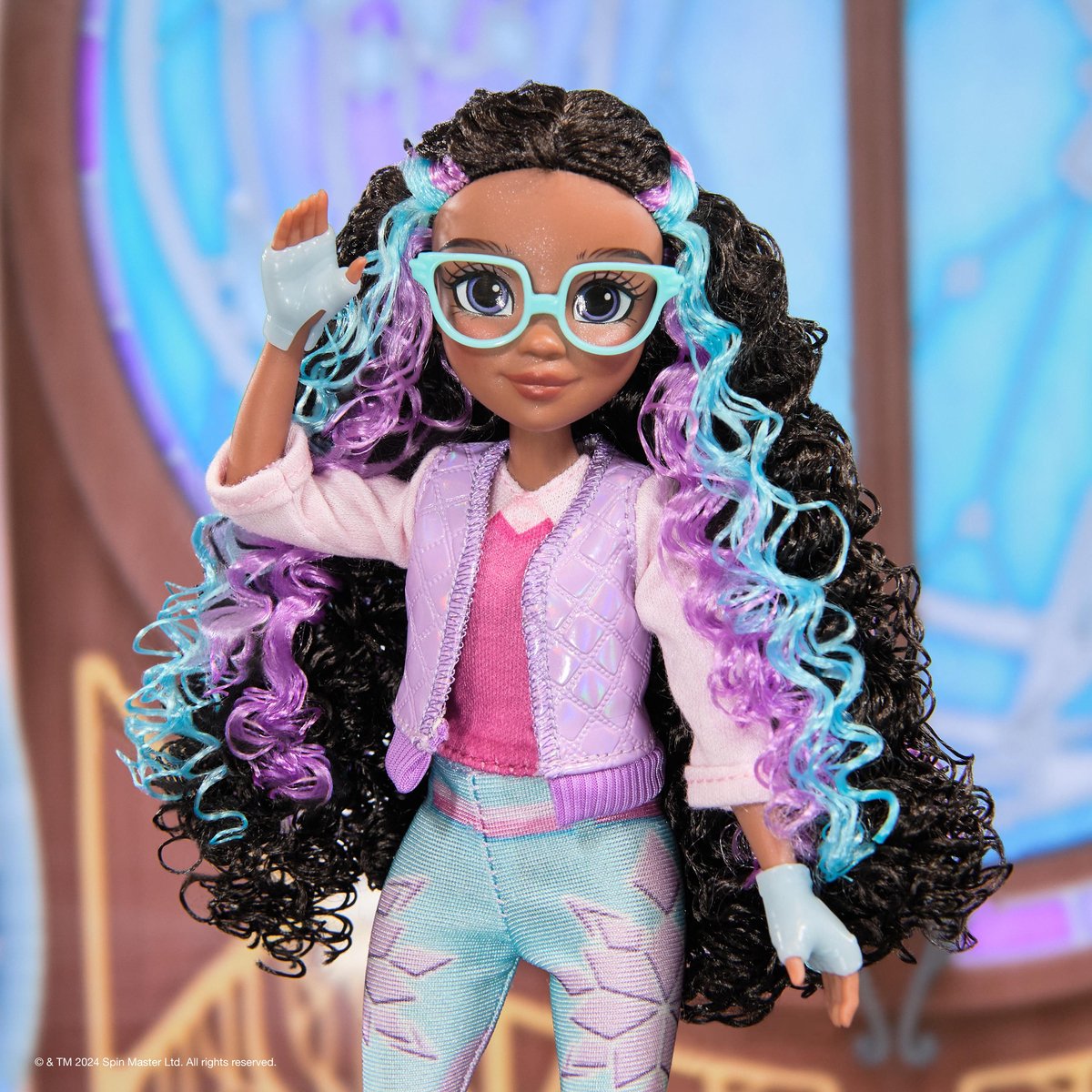 Unicorn Academy - Pop Layla van 24 cm met highlights in het haar - 5 modeaccessoires - Eenhoornspeelgoed — cadeau in Spellen & Speelgoed - foto 8