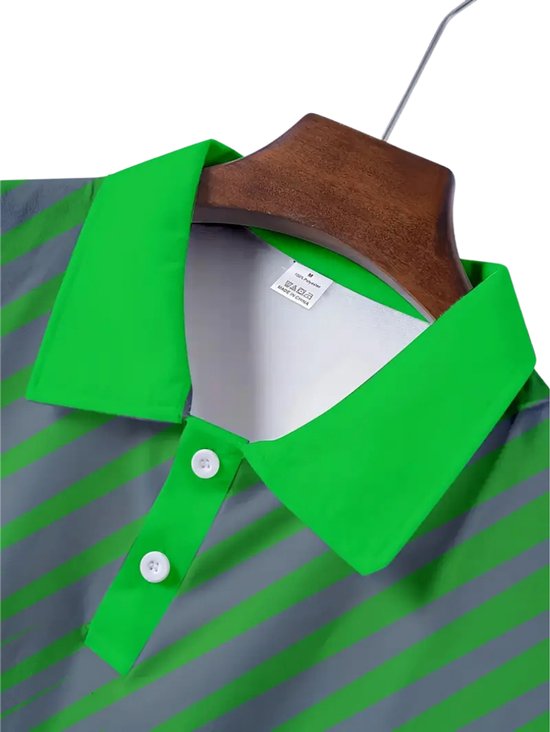 Livano Golf Shirt Heren - T-shirt - Golfkleding - Golfen - Golf Accessoires - Polo Shirt - Groen - Maat XXL