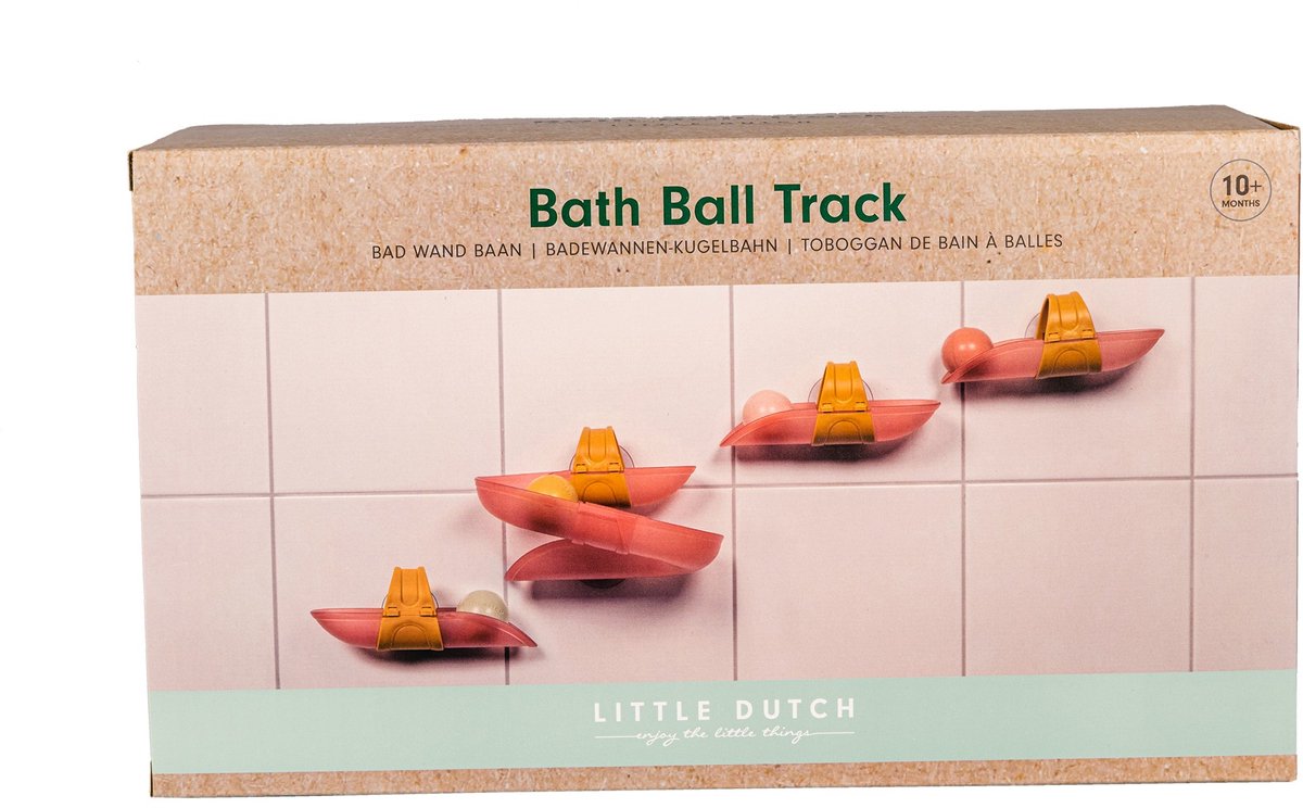 Little Dutch Waterbaan - Bad ballenbaan knikkerbaan - Roze — afbeelding 14