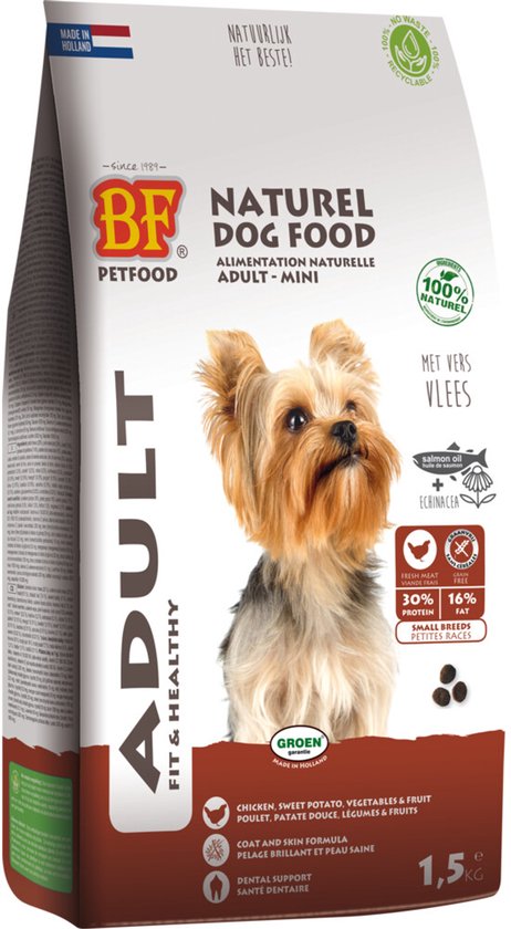 BF Petfood Small Breed Adult - 4 x 1,5 kg - Voordeelverpakking