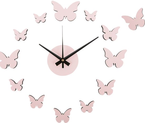 Karlsson Horloge Murale DIY Sunset Numbers - Rose - Ø35cm - Horloge Murale Scandinave