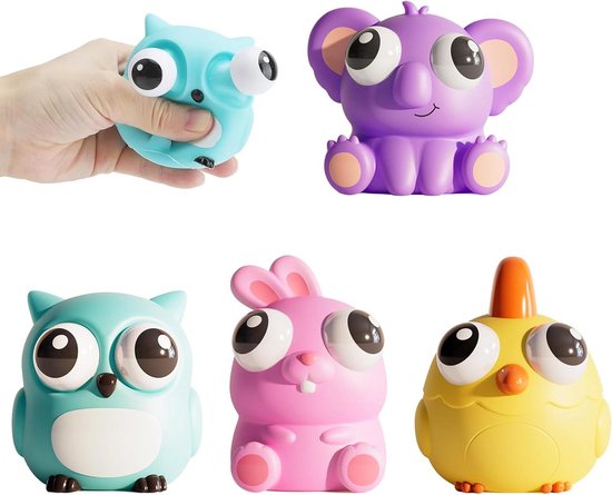 Elastisch knijpspeelgoed voor volwassenen en kinderen - Anti-stressbal