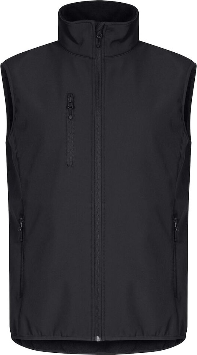 Clique Classic Softshell Vest 0200911 - Zwart - 3XL
