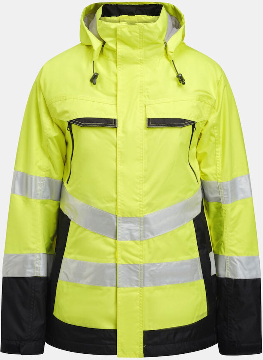 Jobman 1383 Hi-Vis Lined Jacket 65138362 Zwart