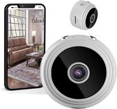 Spy Camera - Bewakingscamera - Spycam Mini Draadloze Camera 1080P Full HD met Audio en Video Verborgen Secret Babyfoon Home Security Surveillance Cam met Nachtzicht Bewegingsdetectie
