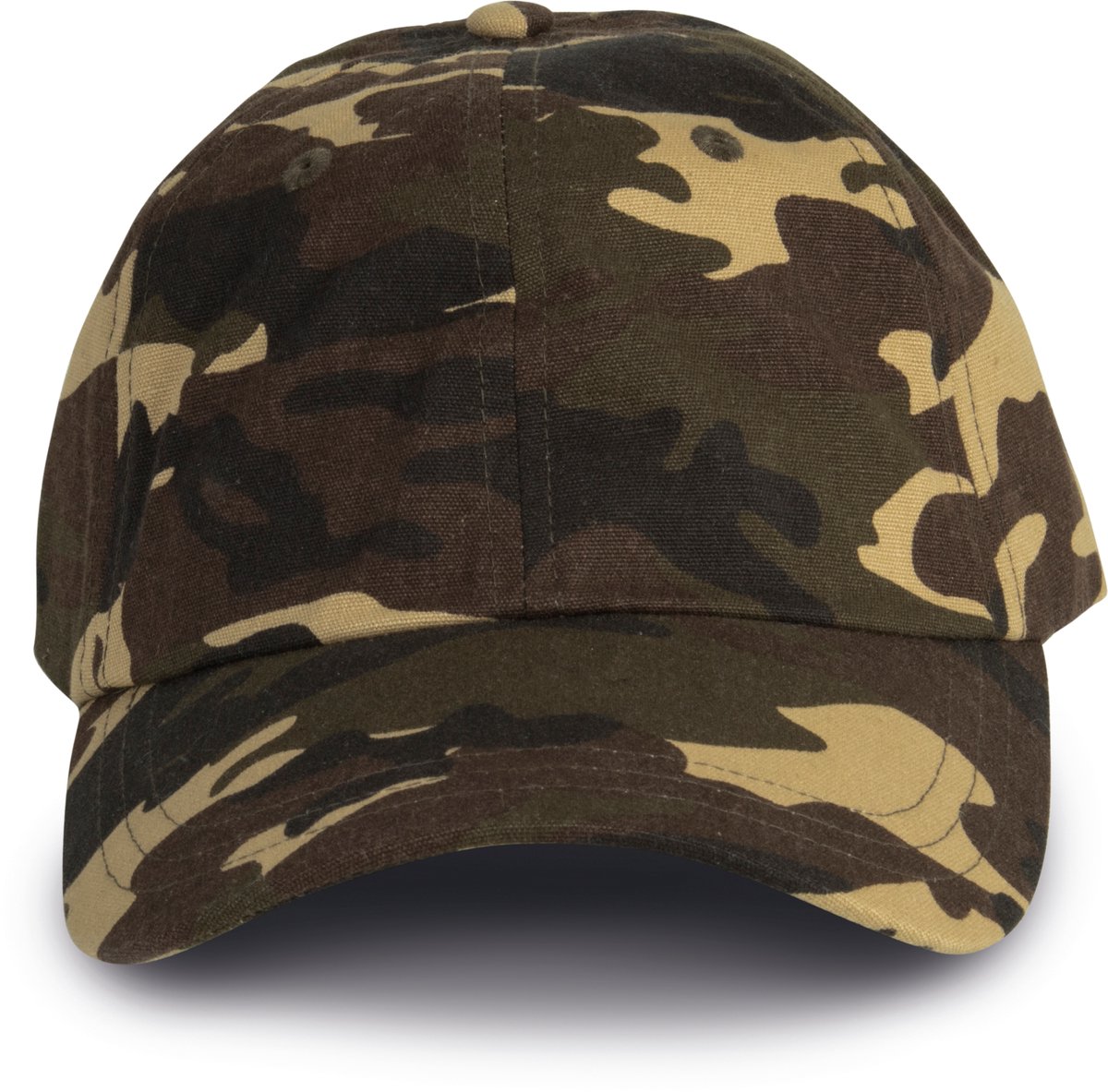 K-up DAD CAP - 6 Panelen KP154 - Khaki Camouflage - One size
