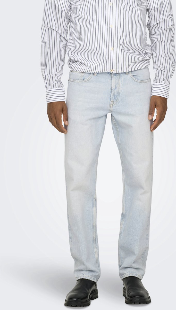 ONLY & SONS - ONSEDGE STRAIGHT LB 9393 DOT DNM NOOS - Heren - Jeans