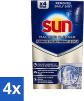 Sun - Cleaner pour machine - In-Wash - Nettoyant pour lave-vaisselle - 4 lavages - Pack économique - 4 pièces