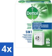 Dettol - Nettoyant hygiénique pour machine à laver - Formule 5 en 1 - 500 ml - Pack économique - 4 pièces