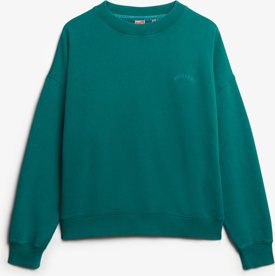 Pull oversize à col ras du cou avec logo essentiel Superdry pour femme