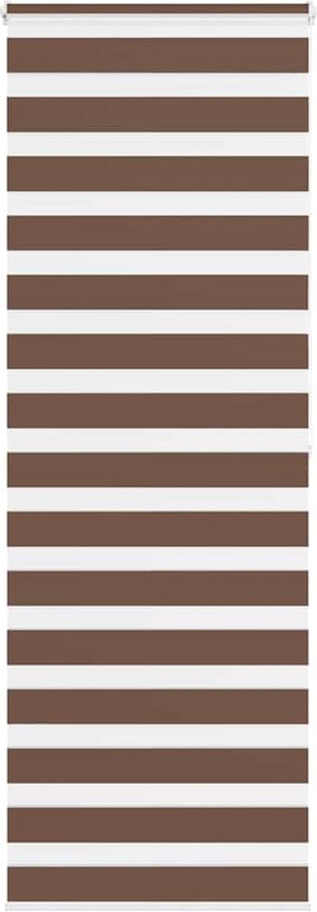 vidaXL Zebra rolgordijn 45x150 cm stofbreedte 40,9 cm donkergrijs