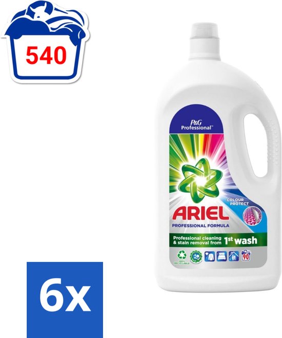Ariel Professional - Color - Vloeibaar Wasmiddel - Gekleurde Was - 90 Wasbeurten -... | bol