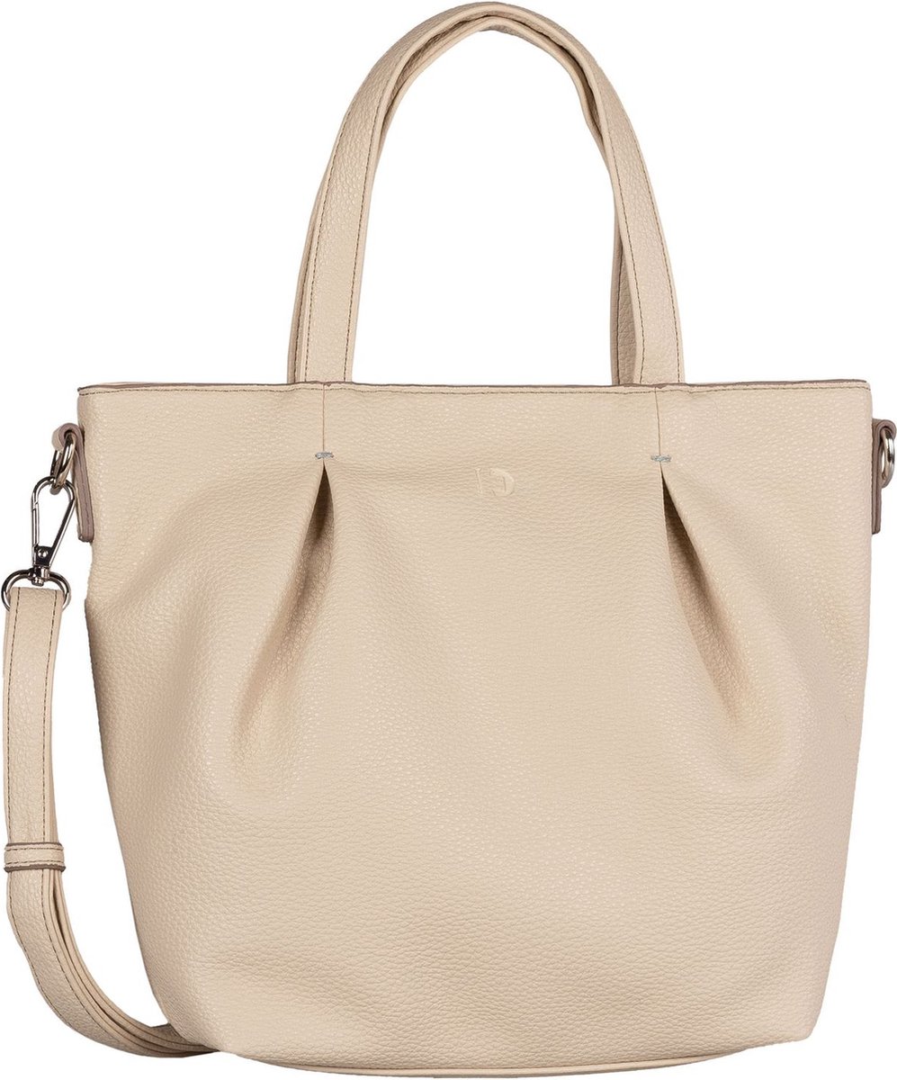 TOM TAILOR Handtas Laurie Zip Shopper Beige