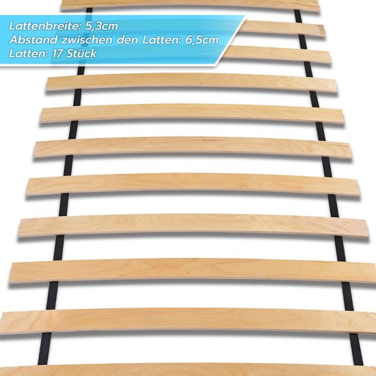 Handverstelbare lattenbodem Duoflex 26 latten - 80x200 cm | Leen Bakker