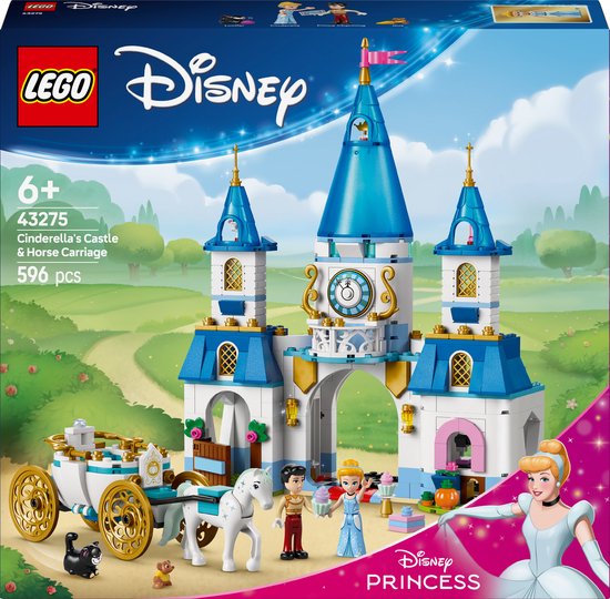 LEGO Disney Assepoesters kasteel en paardenkoets