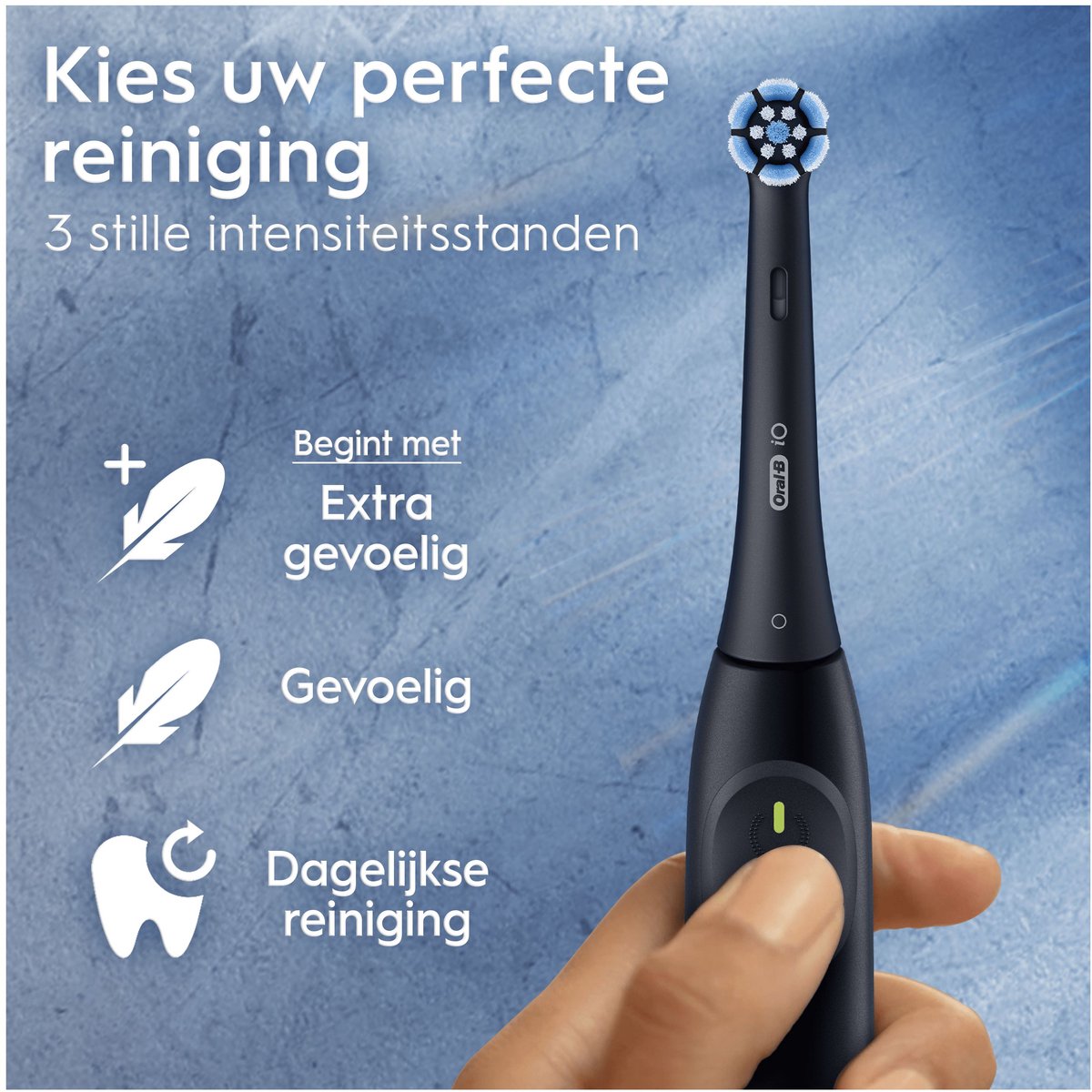 Afbeelding 3 van Oral-B iO2 Elektrische Tandenborstels - Night Black & Calm Pink - 2 stuks